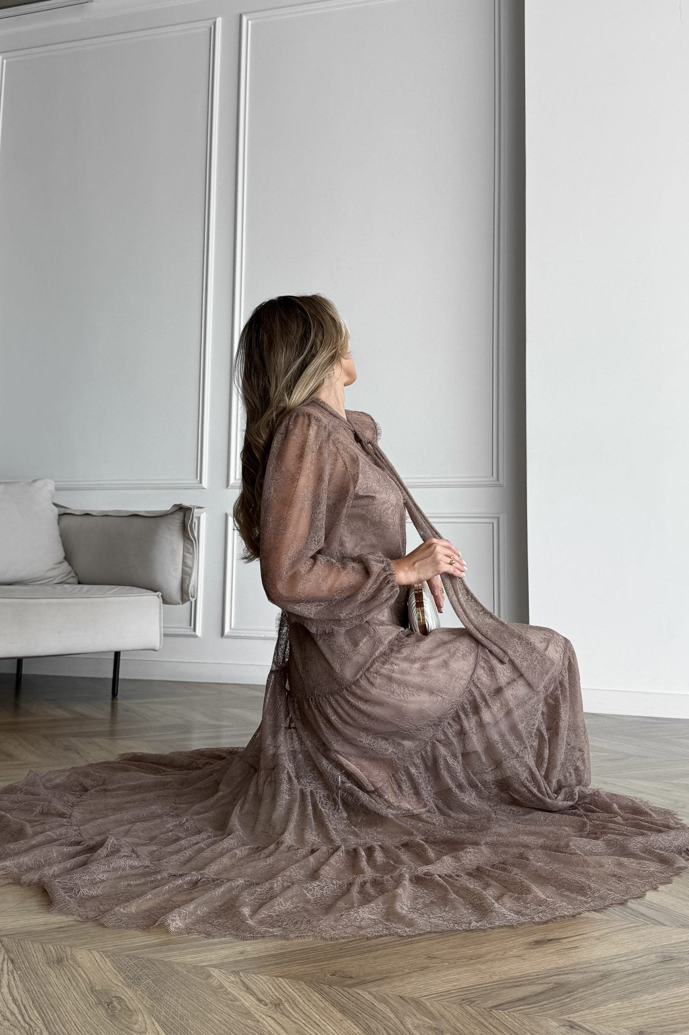 Lace Maxi Dress with Slip