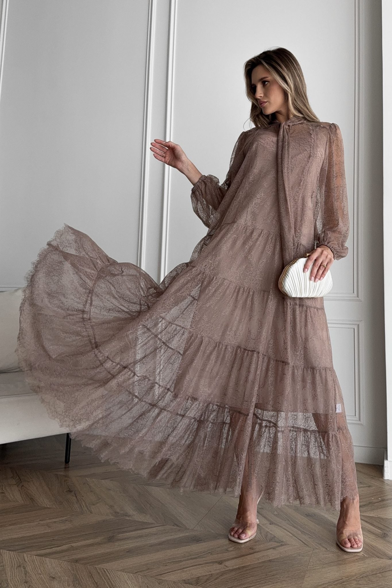 Lace Maxi Dress with Slip