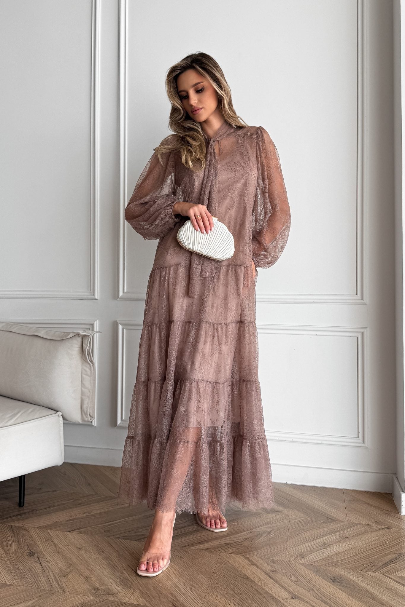 Lace Maxi Dress with Slip