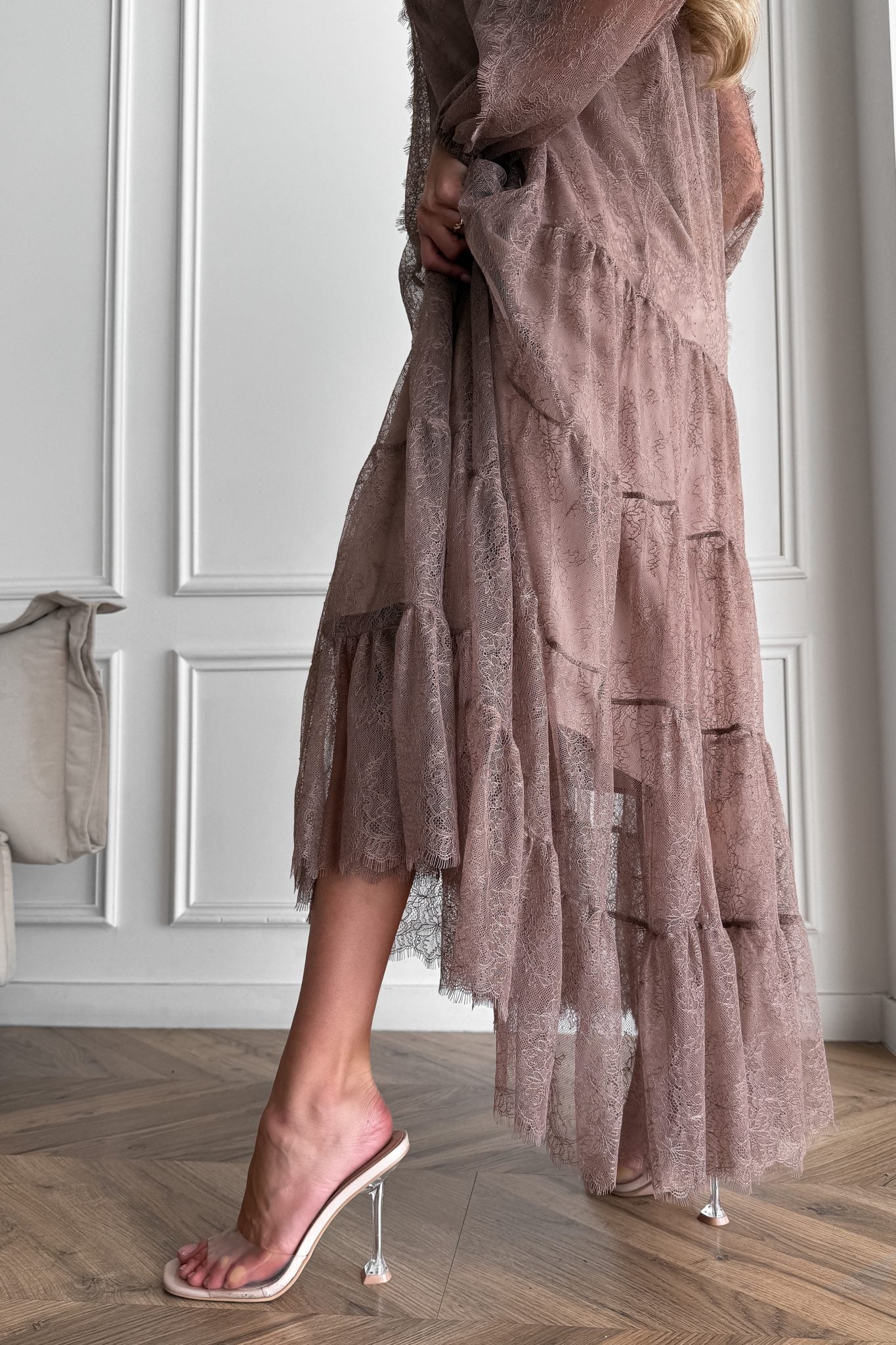 Lace Maxi Dress with Slip