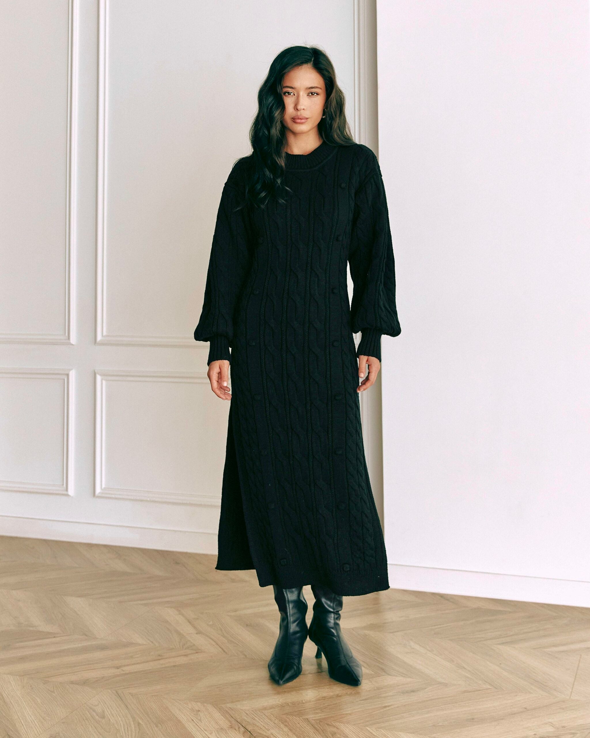 Noir Knit Dress