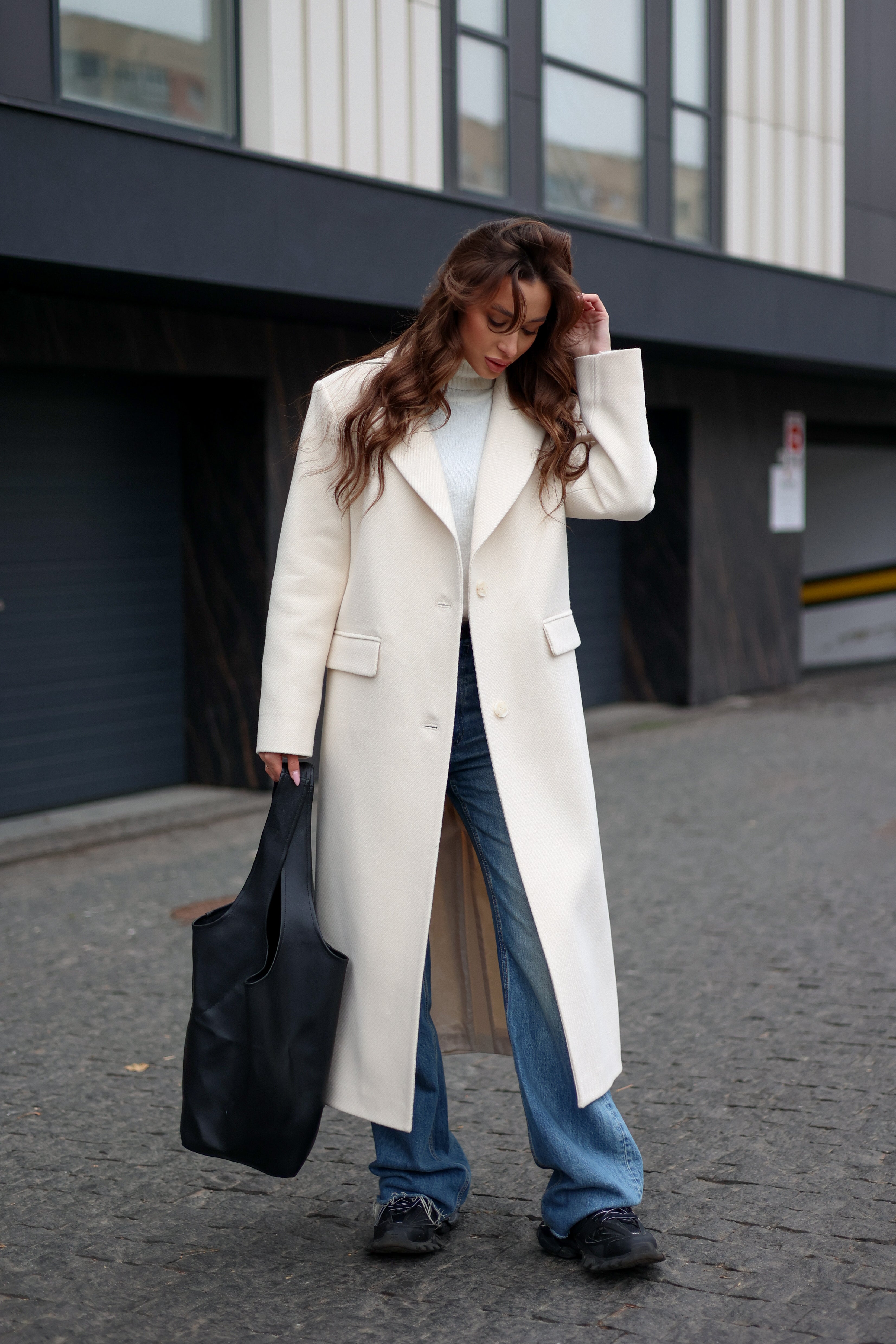 Structured Cashmere Coat