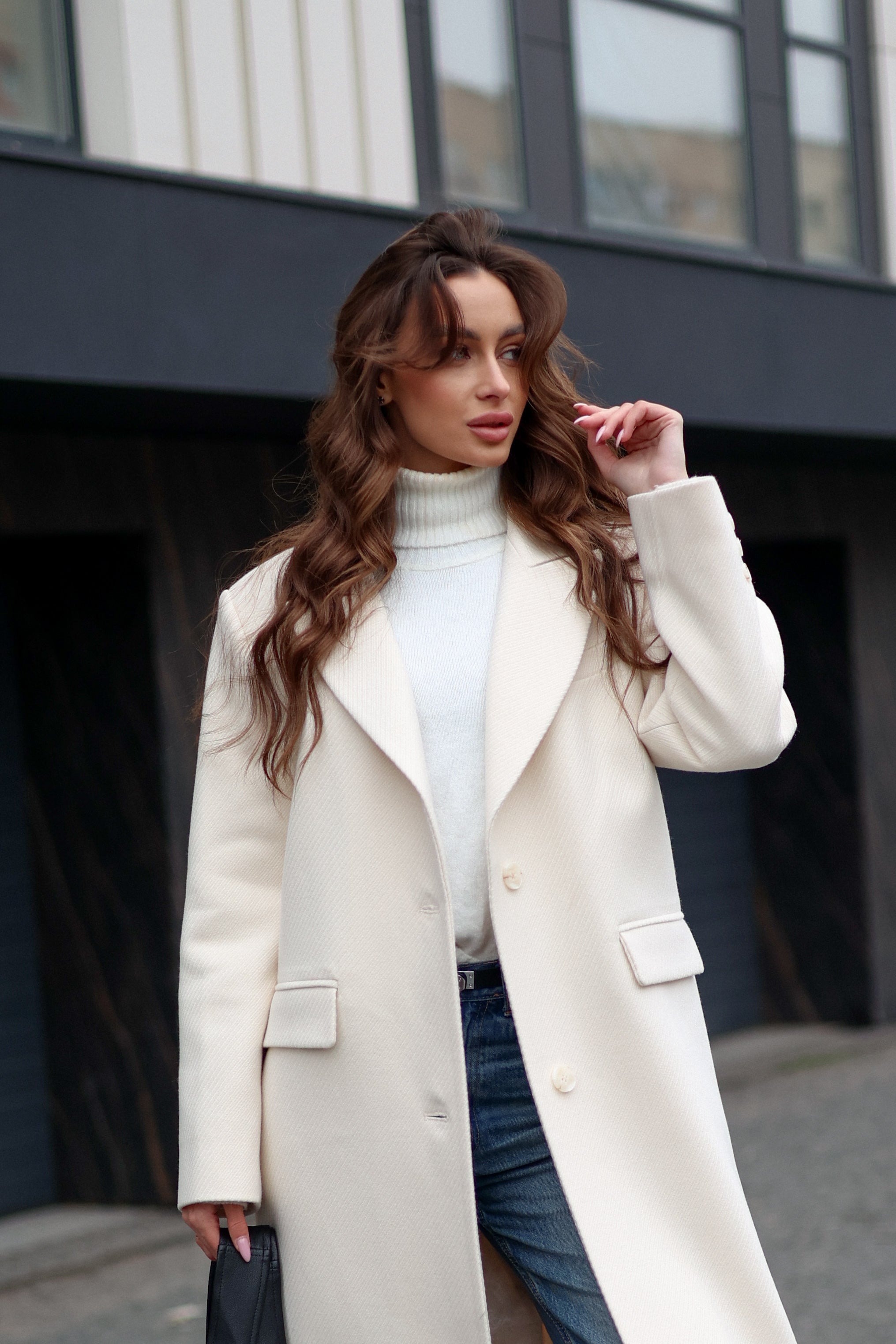 Structured Cashmere Coat