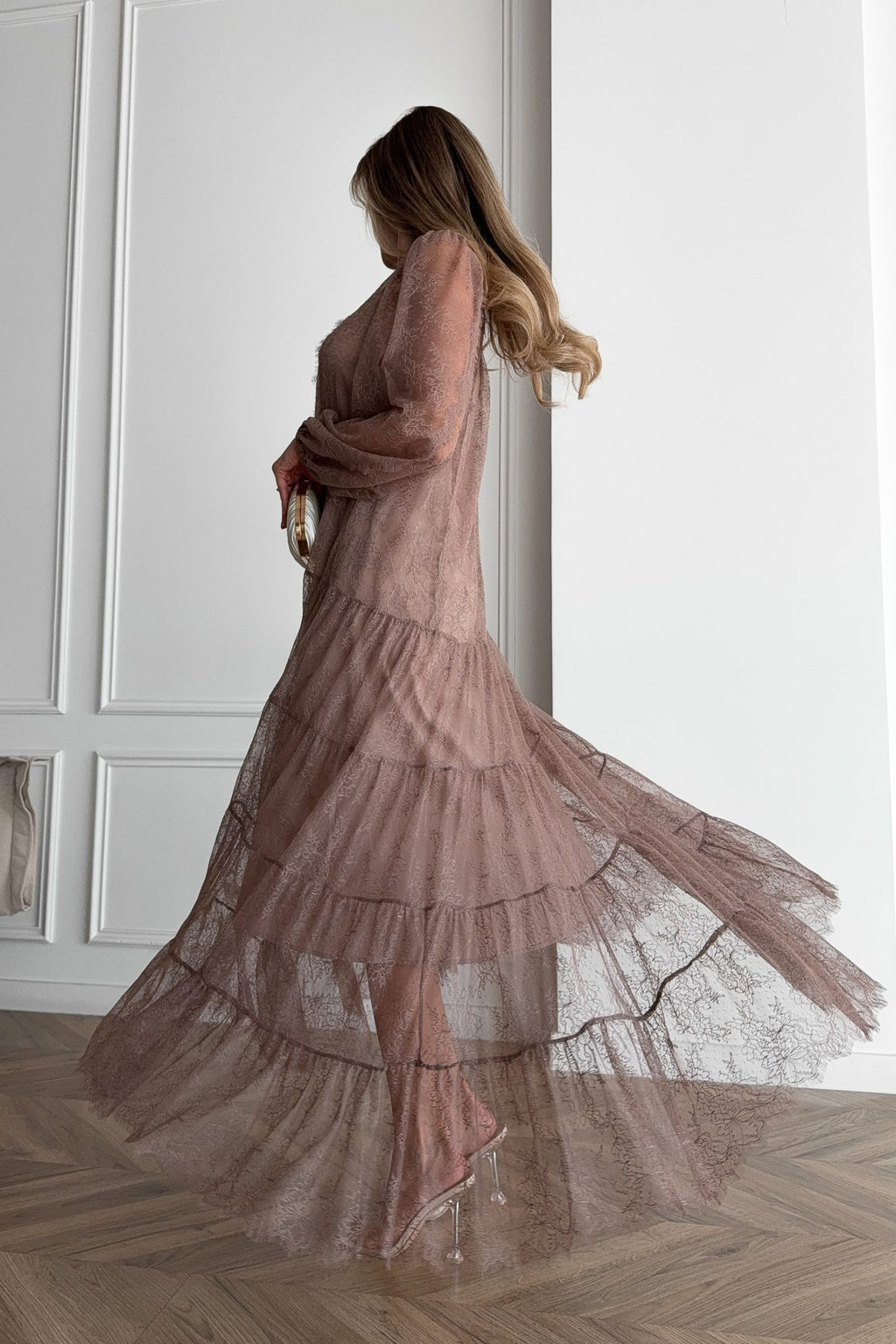 Lace Maxi Dress with Slip