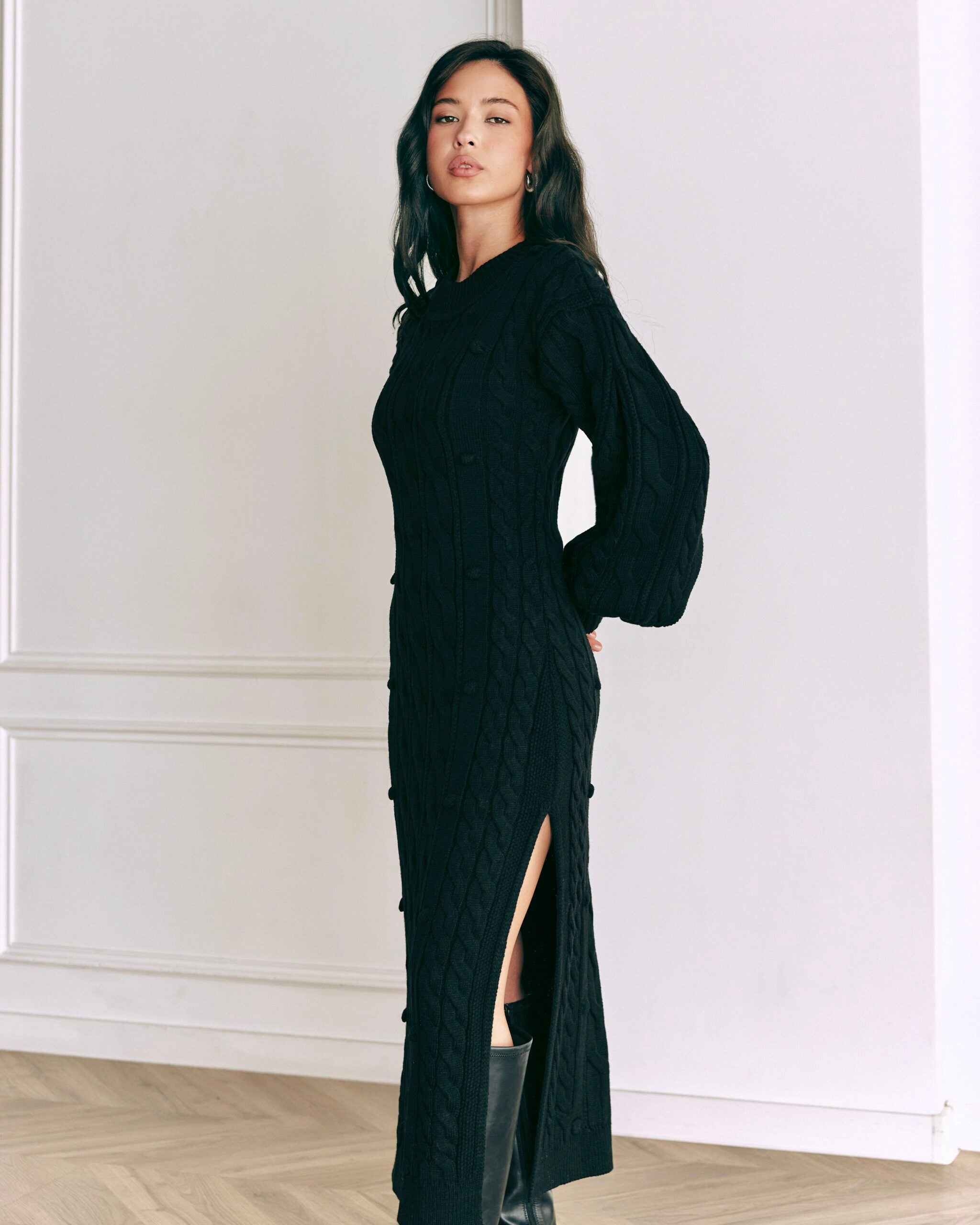 Noir Knit Dress