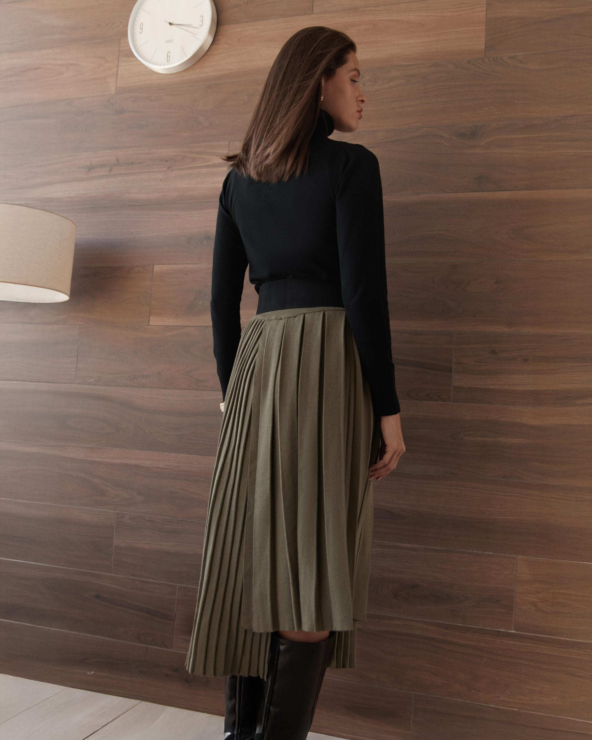 Asymmetrical Belted Skirt
