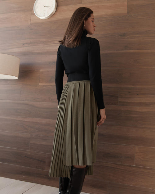 Asymmetrical Belted Skirt