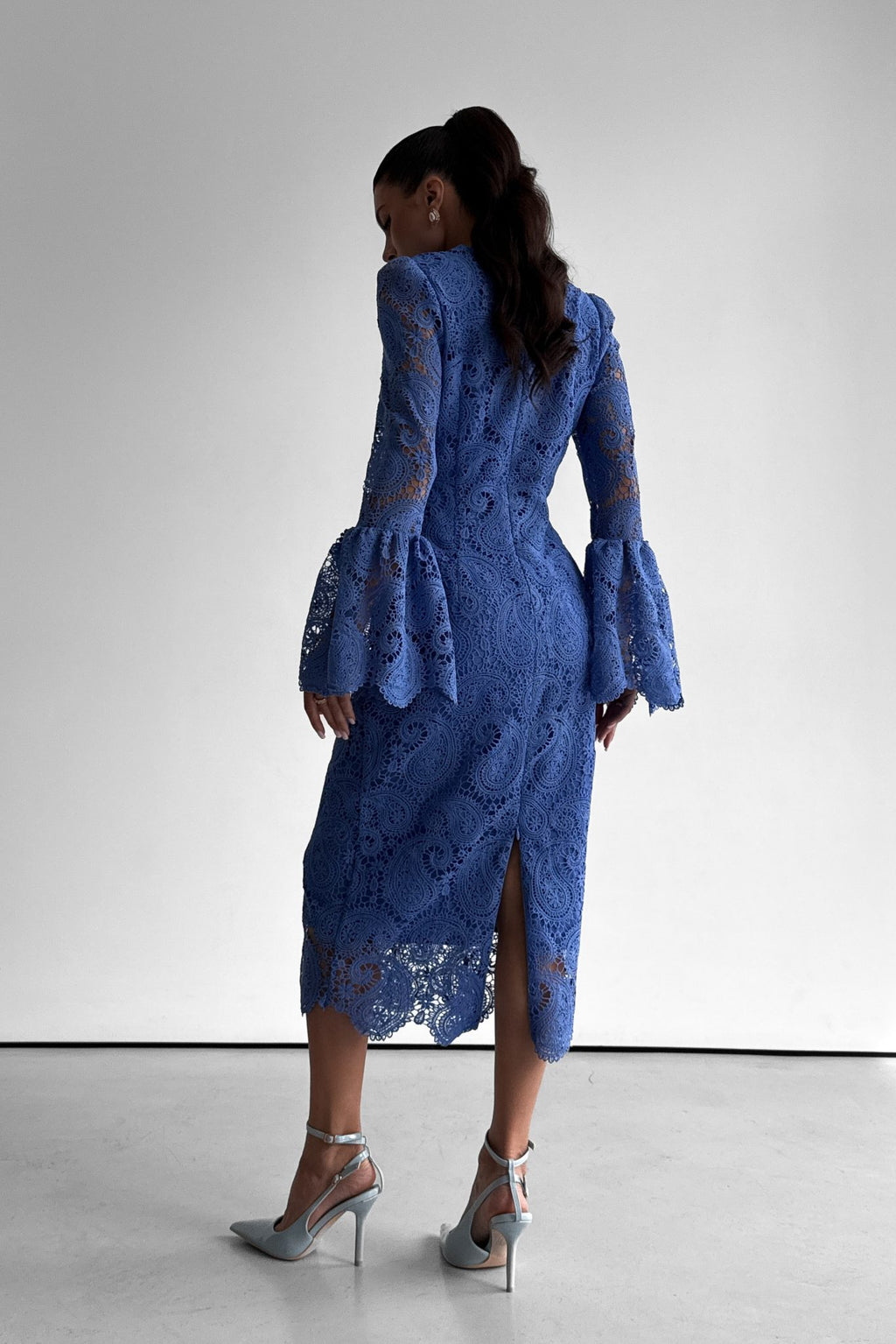 Lace Bodycon Midi Dress