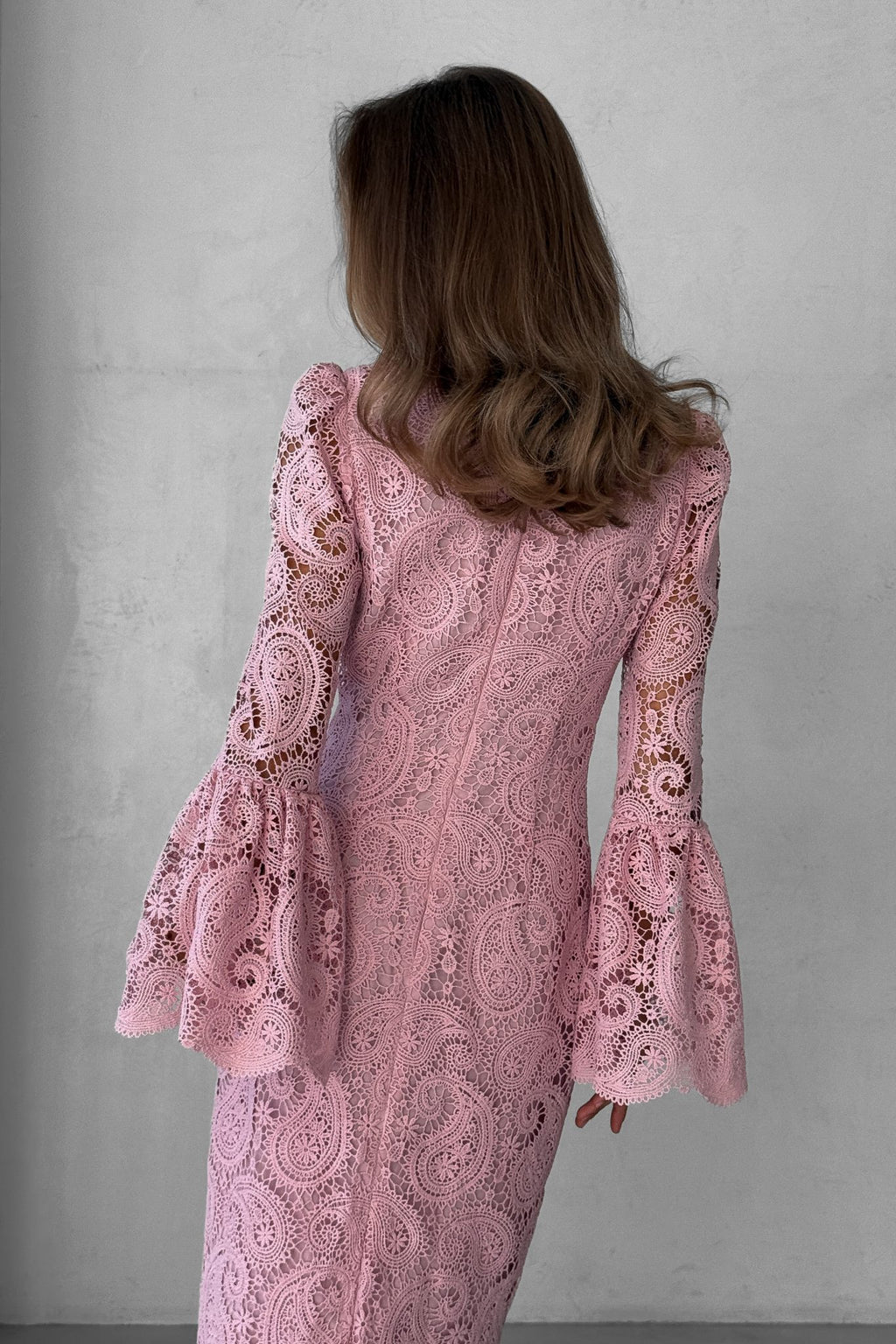 Lace Bodycon Midi Dress